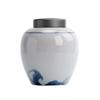 Round Jade Ceramic Tea Storage Canisters view 1
