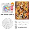 ODHHGDF Corgi Power Throw Blanket, Energetic Puppy Design view 4