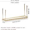Adjustable Ceiling-Mounted Wine Rack with Hanging Glass Holder view 2