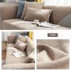 Upgraded Couch Cover, Solid Color, Scratch-Resistant, Washable, Non-Slip, Khaki, 90 x 210 cm view 2