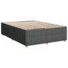 Homgoday Upholstered Bed Frame without Headboard, with Slatted Base, Dark Gray Fabric, 160 x 200 cm view 3