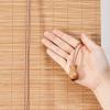 YUJIANHUAA Retro Bamboo Roller Blind, Bamboo Roman Shade, Sun and Privacy Side-Pull Blind for Patio, Garden, Windows and Doors, Width x Height (Carbonized, 90 cm x 120 cm) view 4