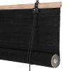 YUJIANHUAA Retro Bamboo Roll-Up Blind, Black, 140 x 300 cm view 2