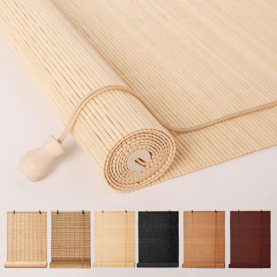 YUJIANHUAA Retro Bamboo Roller Blind, Natural, 170 x 140 cm