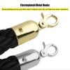 Braided Crowd-Control Ropes, Twisted, 0.6–1.5 m, Red Carpet and Film Sets, Silver Hooks, 2-Pack view 3