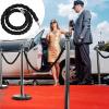 Braided Crowd-Control Ropes, Twisted, 0.6–1.5 m, Red Carpet and Film Sets, Silver Hooks, 2-Pack view 4