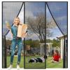 Magnetic Mosquito Net Door Curtain, 290 x 230 cm, Black view 1
