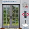Magnetic Mosquito Net Door Curtain, 290 x 230 cm, Black view 4