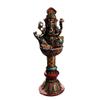 LONDAEE Painted Tibetan Copper Elephant Trunk view 1