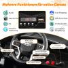 GOPLUS 12V Chevrolet Ride-On SUV for Kids, Lights, 2.4G Remote, Music & Wireless Connectivity, Black view 4
