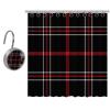 Eslifey Long Shower Curtain, 36 x 72.4 in, Shower Curtain Set with 9 Hooks, Scottish Pattern view 1