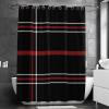 Eslifey Long Shower Curtain, 36 x 72.4 in, Shower Curtain Set with 9 Hooks, Scottish Pattern view 2