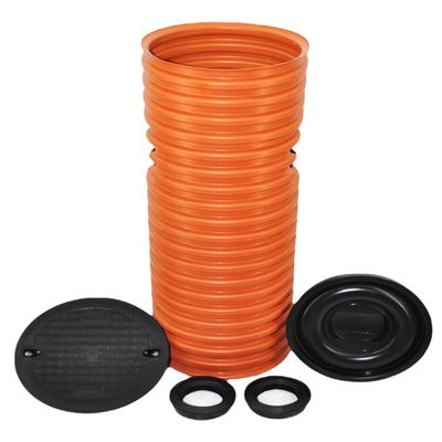 DN315 Drainage Inspection Shaft, 0.5 m/1 m, 2x DN110/160 Connections