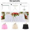 Mateju Tll Table Skirt, Washable Table Decoration for Weddings, Parties, Events, Banquets, and Birthdays (14 ft, Caramel) view 4