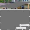 Rectangular Sun Shade Sail Windbreak 5 x 9.5 m, UV- and Weather-Resistant, Light Gray view 1