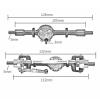 MGHGFYTAS RC Driveshaft Compatible with Arrma KRATON 6S 1/8 RC Car, Metal Front and Rear CVD Driveshafts with Cups view 2