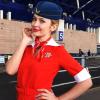 Xinhuju Flight Attendant Costume Accessory Set view 2