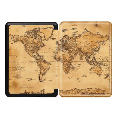 Case for 6-inch Kindle 11th Gen 2022 (C2V2L3), Slim Lightweight Cover with Auto Wake/Sleep, Vintage World Map