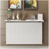 Indoor Radiator Shelf, No Drilling Required, White Aluminum view 1