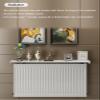 Indoor Radiator Shelf, No Drilling Required, White Aluminum view 2