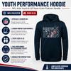 Outerstuff NFL Youth Hoodie, Houston Texans Navy, Size 8 view 4