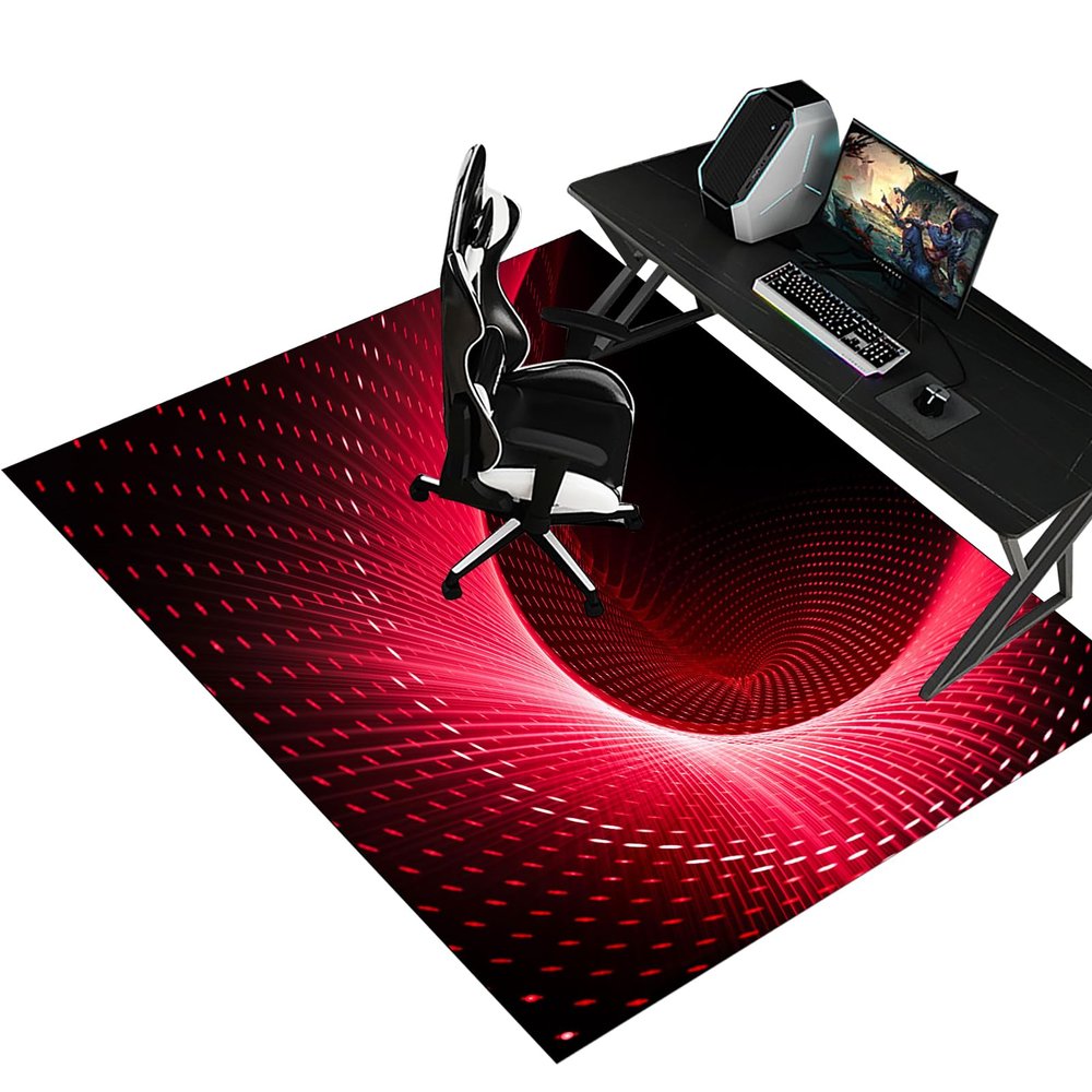 Gaming Office Chair Mat for Hard Floors and Carpet, 120 x 140 cm