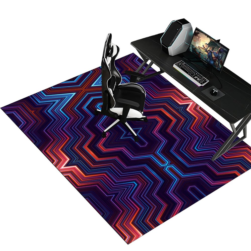 Gaming Office Chair Mat for Hard Floors and Carpets, 120 x 160 cm