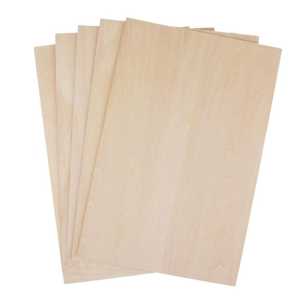 2 mm Basswood Sheets, 100 x 100 mm, 10 pcs
