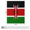 CustonCares Kenya Flag Fleece Blanket, 127 x 152.4 cm, Cozy Flannel Throw for Kids, Babies and Adults view 2