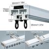 2.5 mm Aluminum Curtain Track, Ceiling or Wall Mount, White, 150 cm view 2