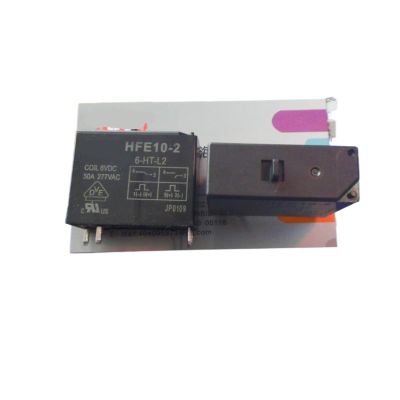JRBJWYVV HFE10-2-6-HT-L2 Magnetic Holding Relay, Double Coil, Manual Switch, Normally Open, 50 A