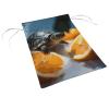 Vertical Double-Sided Winter Garden Flag with Turtles Emerging from Oranges view 4