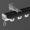 Ceiling-Mount Curtain Track with Roller Hooks, 1 m view 1