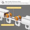 Ceiling-Mount Curtain Track with Roller Hooks, 1 m view 4