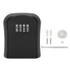 NDNCZDHC Key Lock Box with Code, Waterproof, 4-Digit, Holds 5 Keys, Wall-Mounted, Black view 1