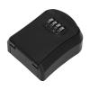 NDNCZDHC Key Lock Box with Code, Waterproof, 4-Digit, Holds 5 Keys, Wall-Mounted, Black view 4