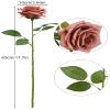 LVEFIT Artificial Dusty Pink Roses, 50 Silk Roses with Long Stems view 2