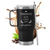 Maverton Black 600 ml Insulated Tumbler with Handle and Lid view 1
