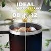 Maverton Black 600 ml Insulated Tumbler with Handle and Lid view 4