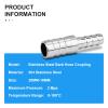 ERGAOBOY 5-Pack 304 Stainless Steel Hose Barb Reducers, 20 mm to 16 mm, with Clamps view 4