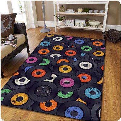 PASPRT Vintage Vinyl Record Rug, 31.5 x 47.2 in