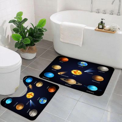 EYLOZS 2-Piece Bathroom Rug Set, Washable, Non-Slip Bath Mat and Toilet Mat, Soft Absorbent Bath Rugs