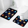 EYLOZS 2-Piece Bathroom Rug Set, Washable, Non-Slip Bath Mat and Toilet Mat, Soft Absorbent Bath Rugs view 2