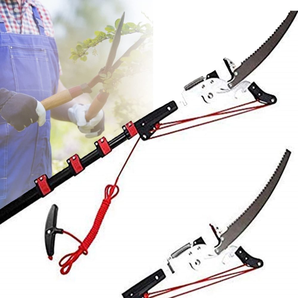 ERSINIAN 24 ft Extendable Tree Pruner with Pruning Saw