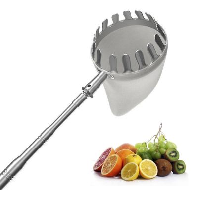 ERSINIAN 4 m/13 ft Telescopic Fruit Picker with Stainless Steel Extension Pole