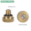 M METERXITY 30-Pack Brass Misting Nozzles, 0.02" (0.5 mm) Orifice, O-Ring view 2