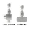 PHNOITPQ G 1/8", 1/4", 3/8", NPT 1/2" 304 Stainless Steel Needle Valve, Micro-Dosing Flow Control Valve for Water and Gas (G Thread, Standard Precision, Straight, 1/8 Inch) view 2