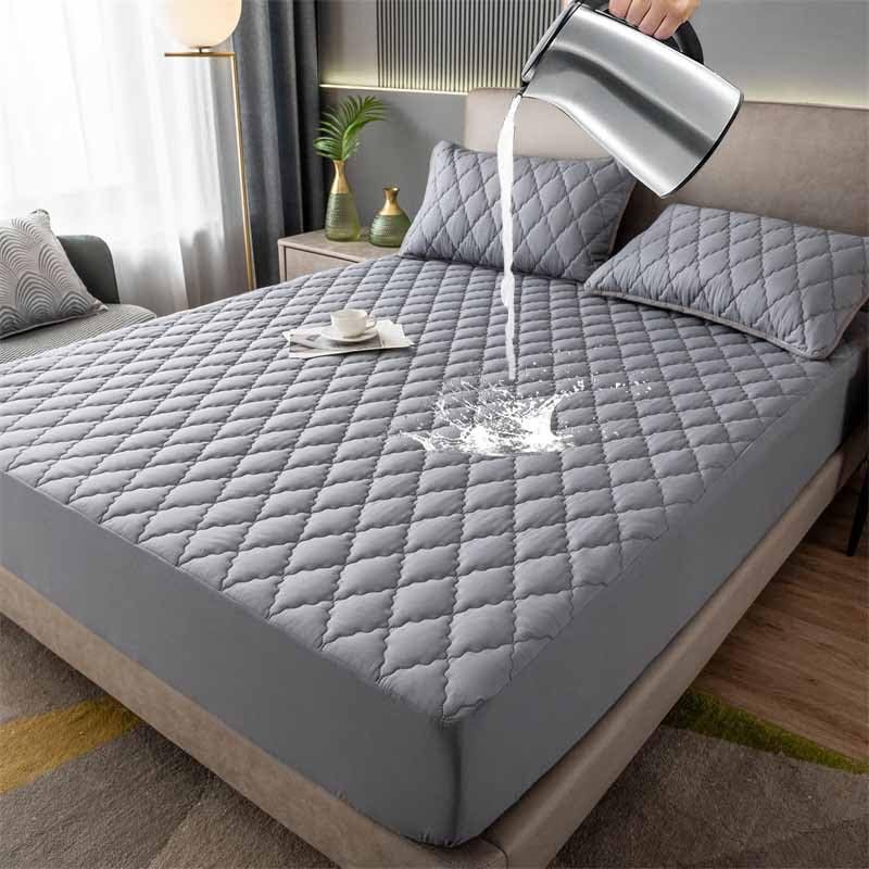 YWQJL Waterproof Quilted Mattress Protector, Fitted Cover, 180 × 200 cm