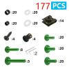 QIBBEI Motorcycle Fairing Screw Kit for Z750 Z900 Z1000 Z800 Versys 650 ER6N Ninja 400/300 Z1000SX (Red) view 3