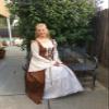 Women's Medieval Renaissance Gothic Maxi Dress Costume view 3